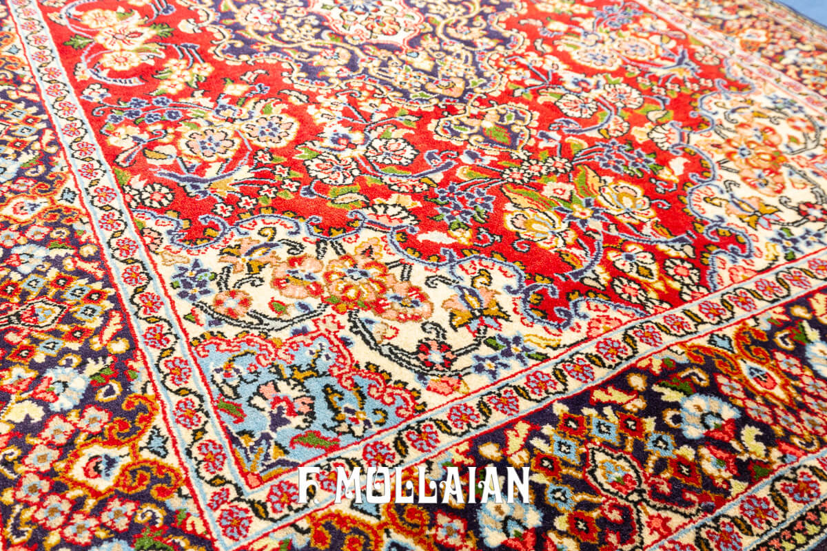 Qum Rug Shahreza Red Color (159×110 cm)