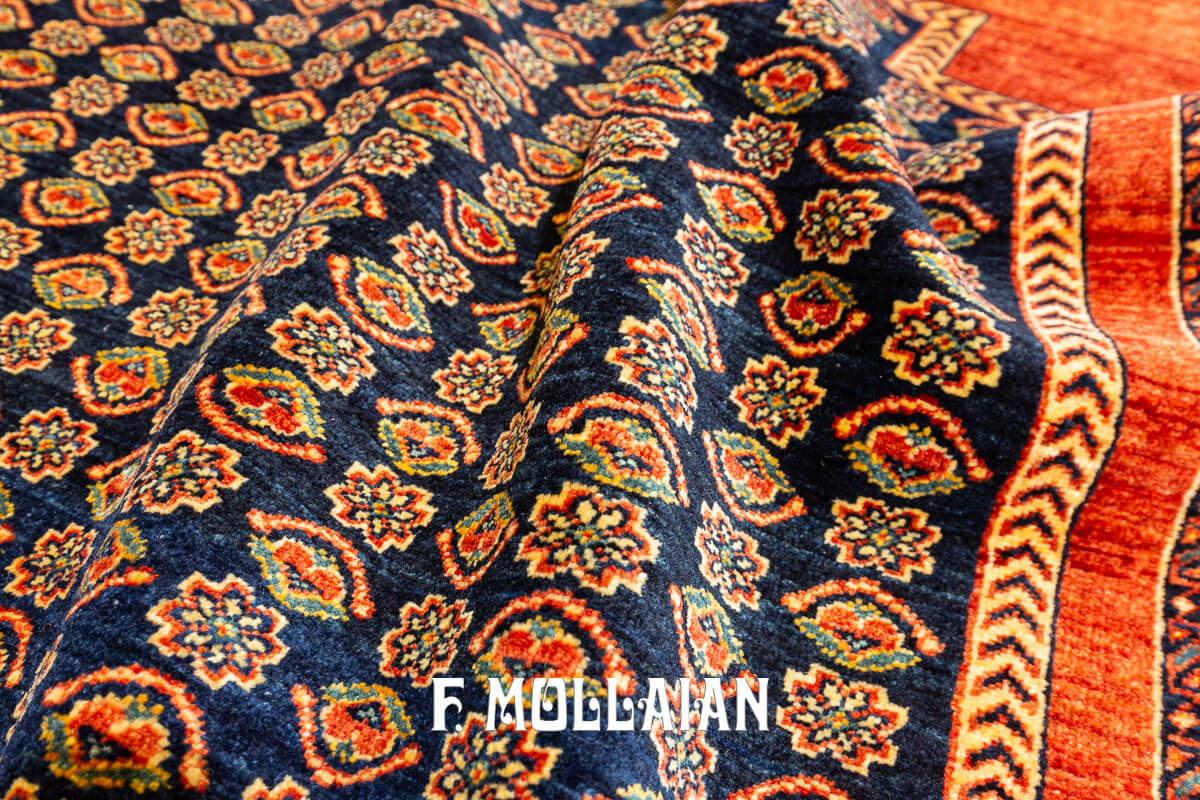 Persian Rug Kashkuli Sherkat Brown Field Signed (189×145 cm)