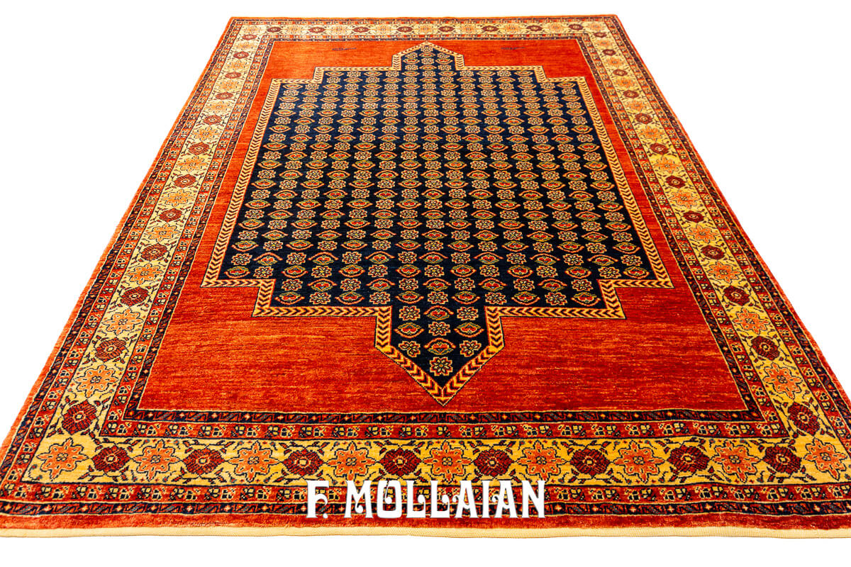 Persian Rug Kashkuli Sherkat Brown Field Signed (189×145 cm)