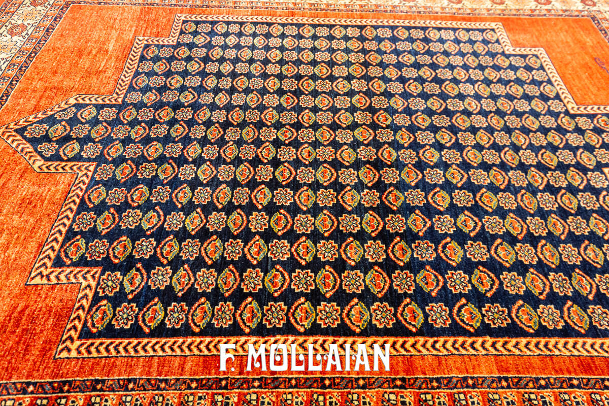 Persian Rug Kashkuli Sherkat Brown Field Signed (189×145 cm)