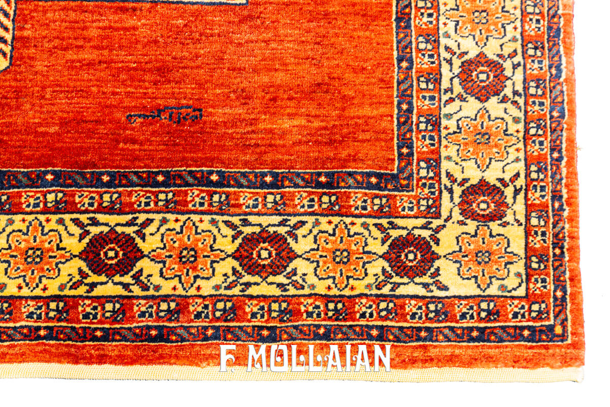 Persian Rug Kashkuli Sherkat Brown Field Signed (189×145 cm)