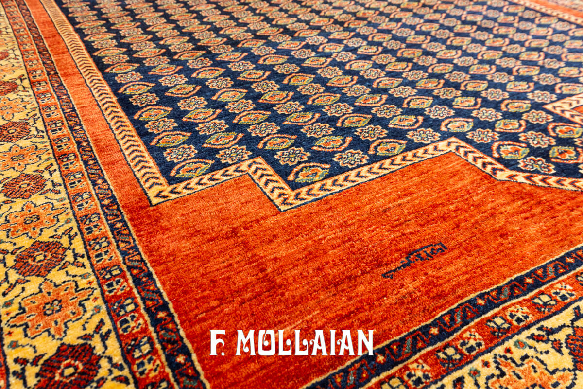 Persian Rug Kashkuli Sherkat Brown Field Signed (189×145 cm)
