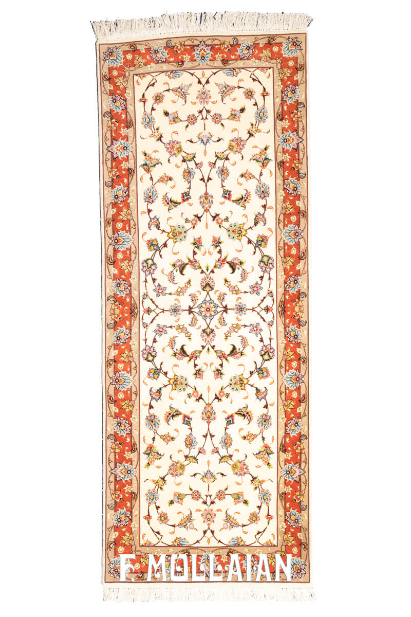 Tabriz Rug 60 Raj Beige Color (198×75 cm)