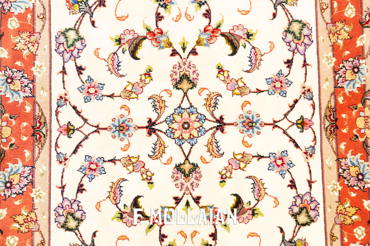 Tabriz Rug 60 Raj Beige Color (198×75 cm)