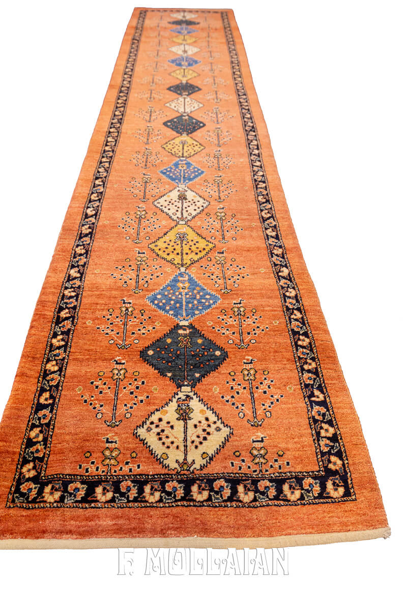 Runner Rug Kashkuli Sherkat (385×79 cm)