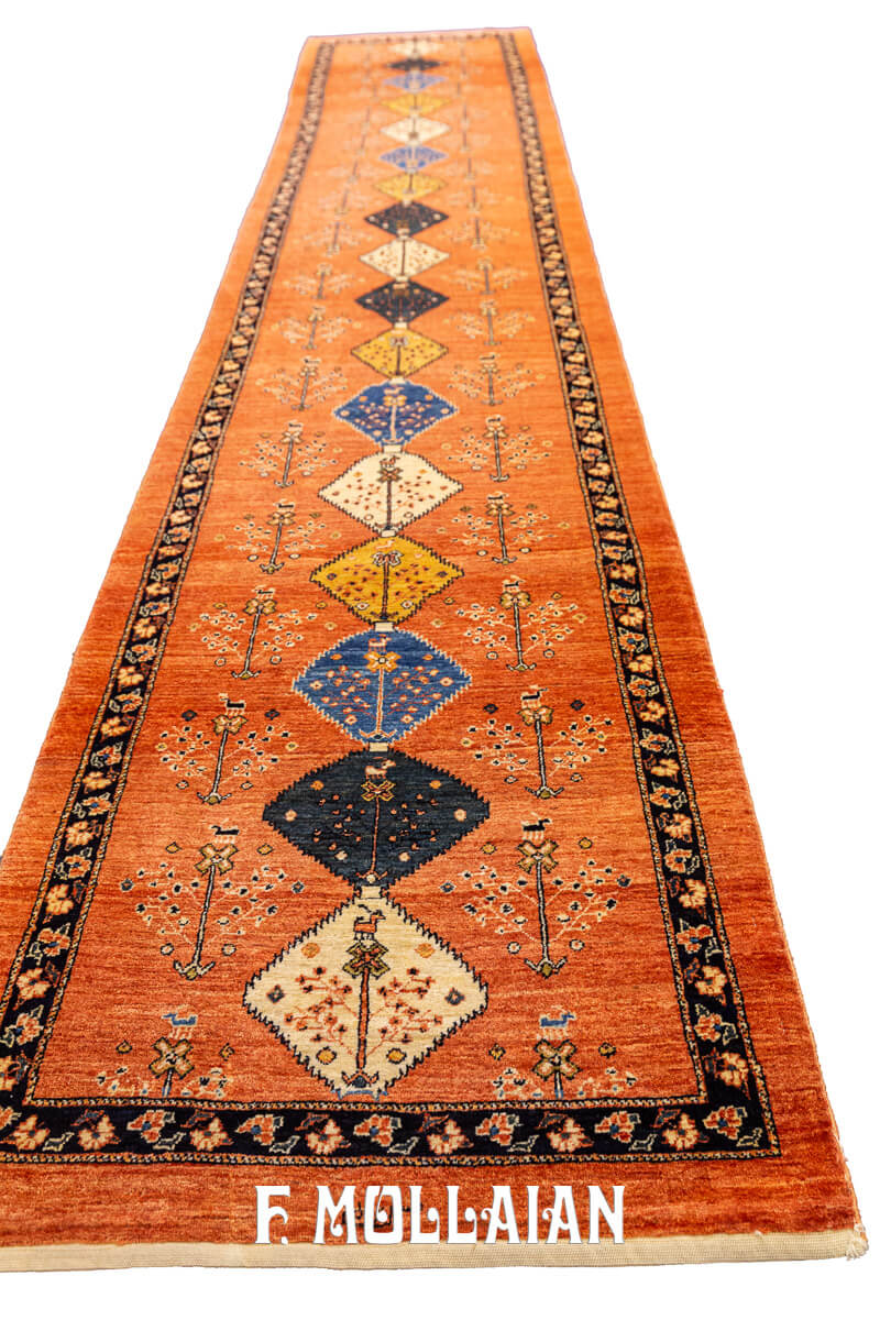 Runner Rug Kashkuli Sherkat (385×79 cm)