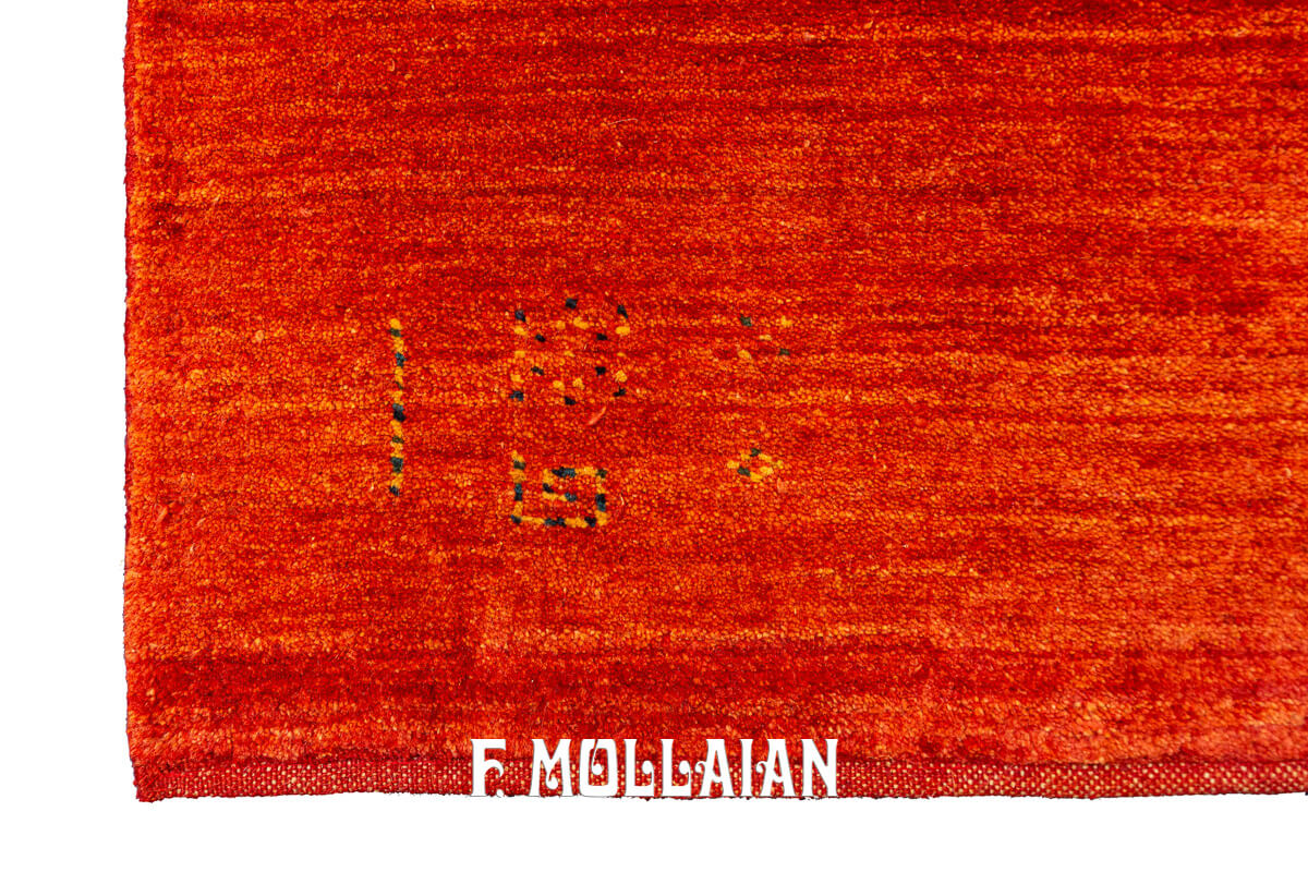 Gabbeh Kashkuli Rug Minimalist Design (296×83 cm)