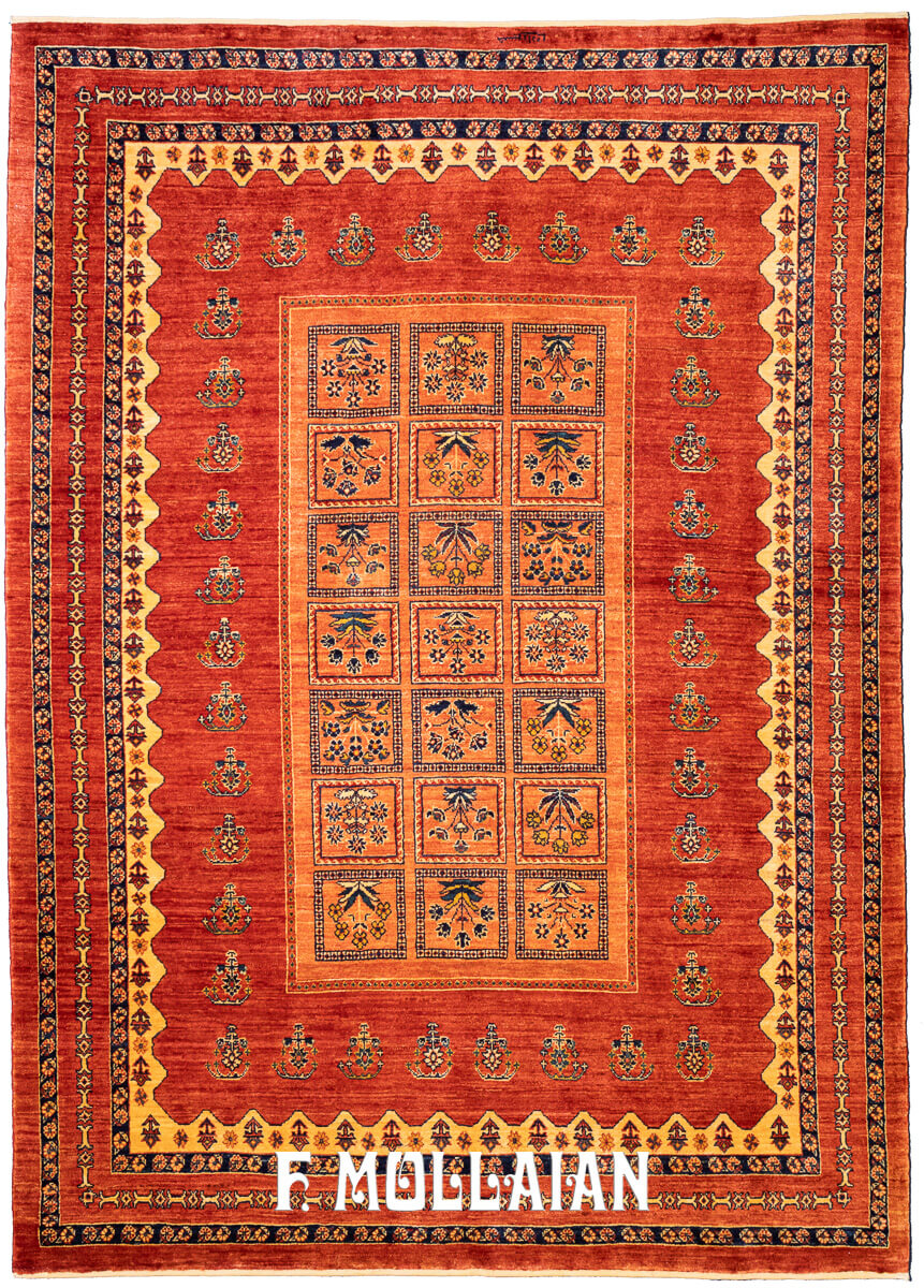 Persian Rug Kashkuli Sherkat Red-Orange Color (236×170 cm)