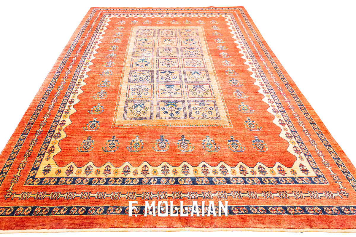 Persian Rug Kashkuli Sherkat Red-Orange Color (236×170 cm)