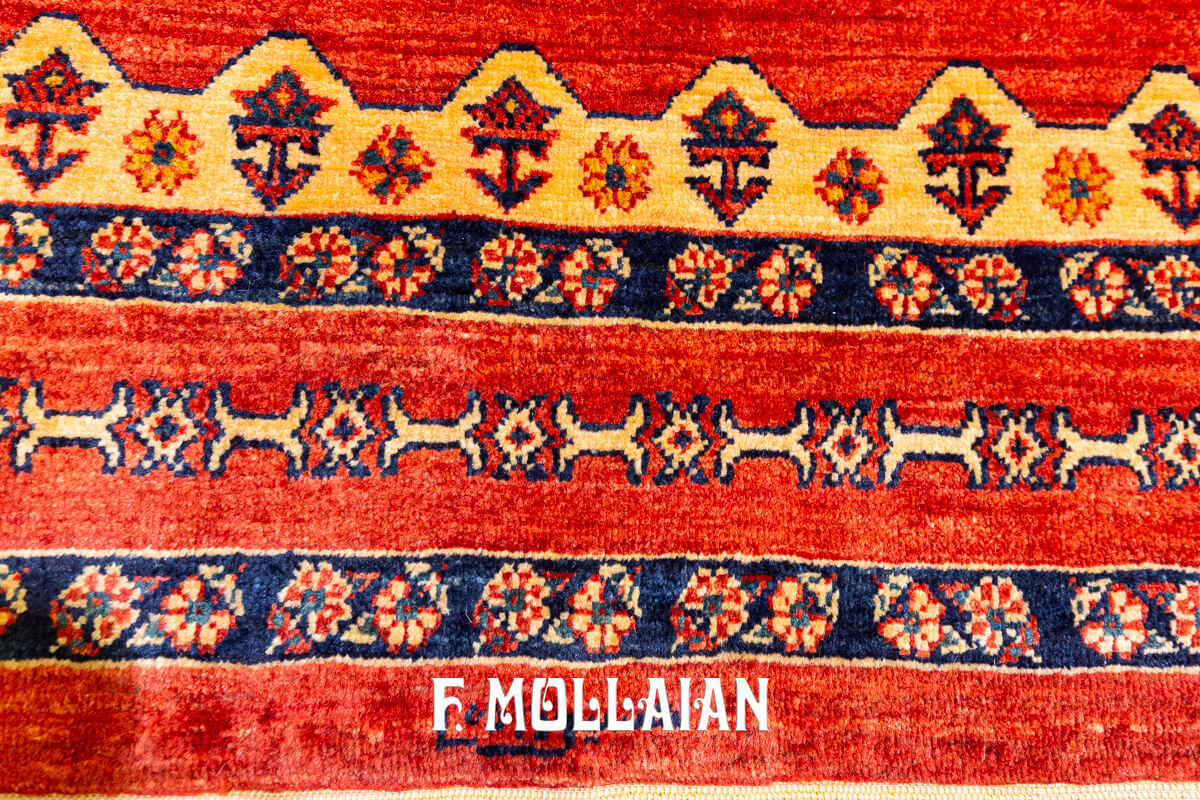 Persian Rug Kashkuli Sherkat Red-Orange Color (236×170 cm)