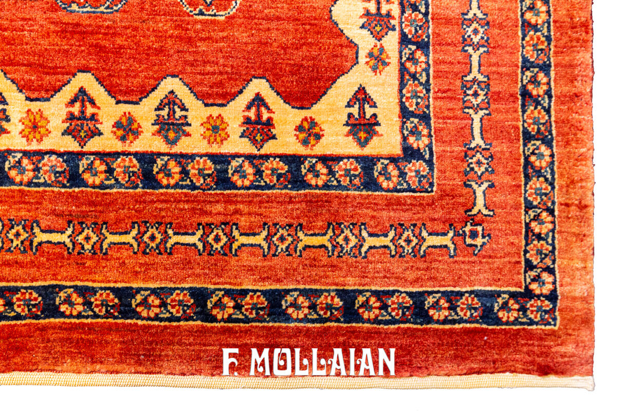 Persian Rug Kashkuli Sherkat Red-Orange Color (236×170 cm)