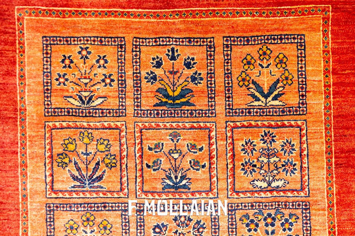 Persian Rug Kashkuli Sherkat Red-Orange Color (236×170 cm)