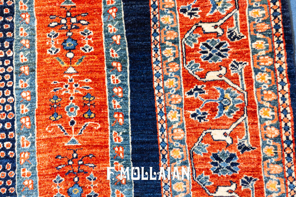 Persian Kashkuli Sherkat Brown Color (186×140 cm)