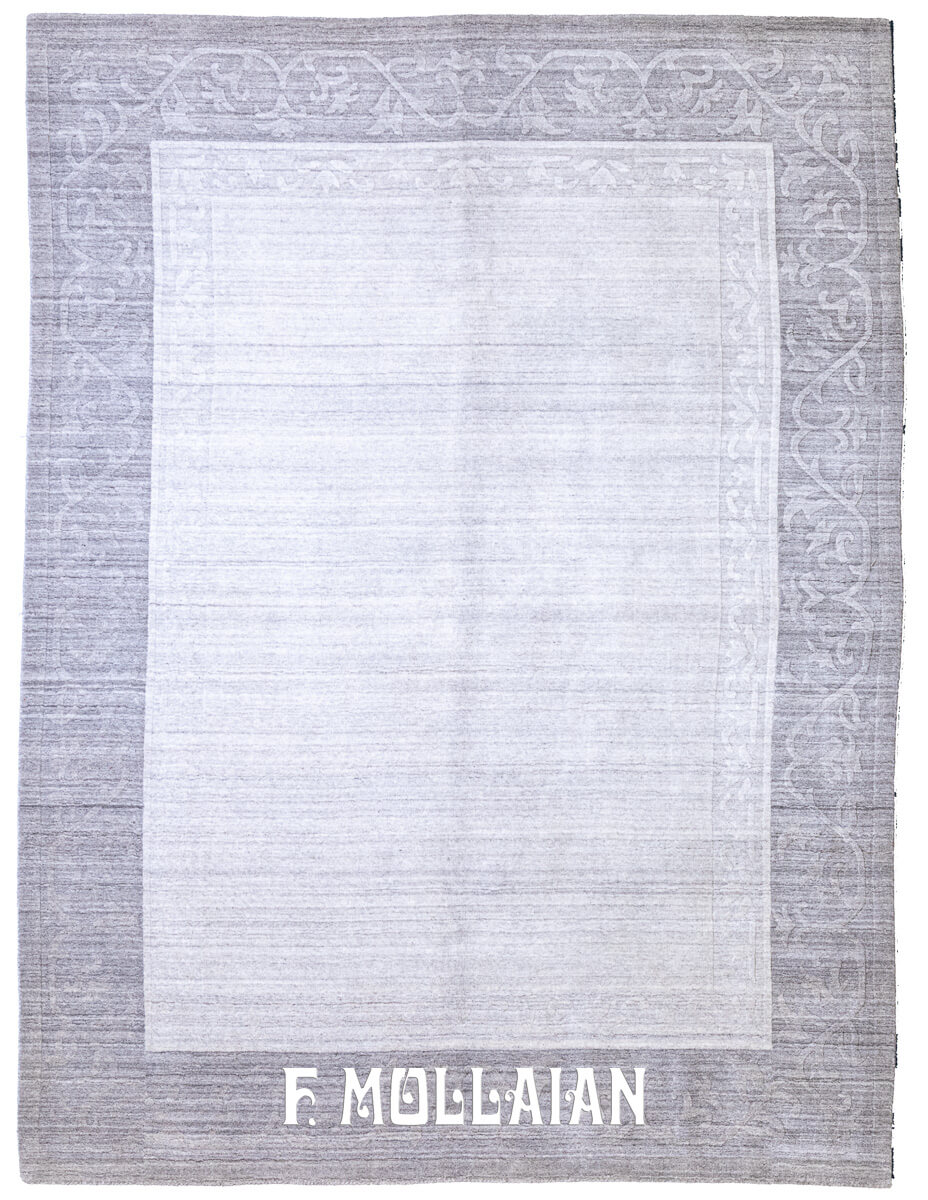 Modern Rug Yadan Design Gray Color Field (240×170 cm)