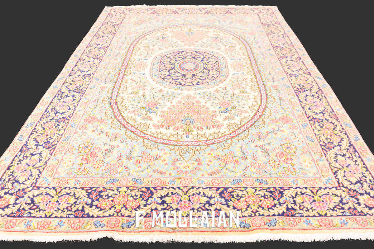 Kerman Rug Floral Multicolor (233×144 cm)