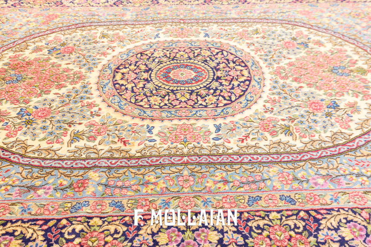 Kerman Rug Floral Multicolor (233×144 cm)