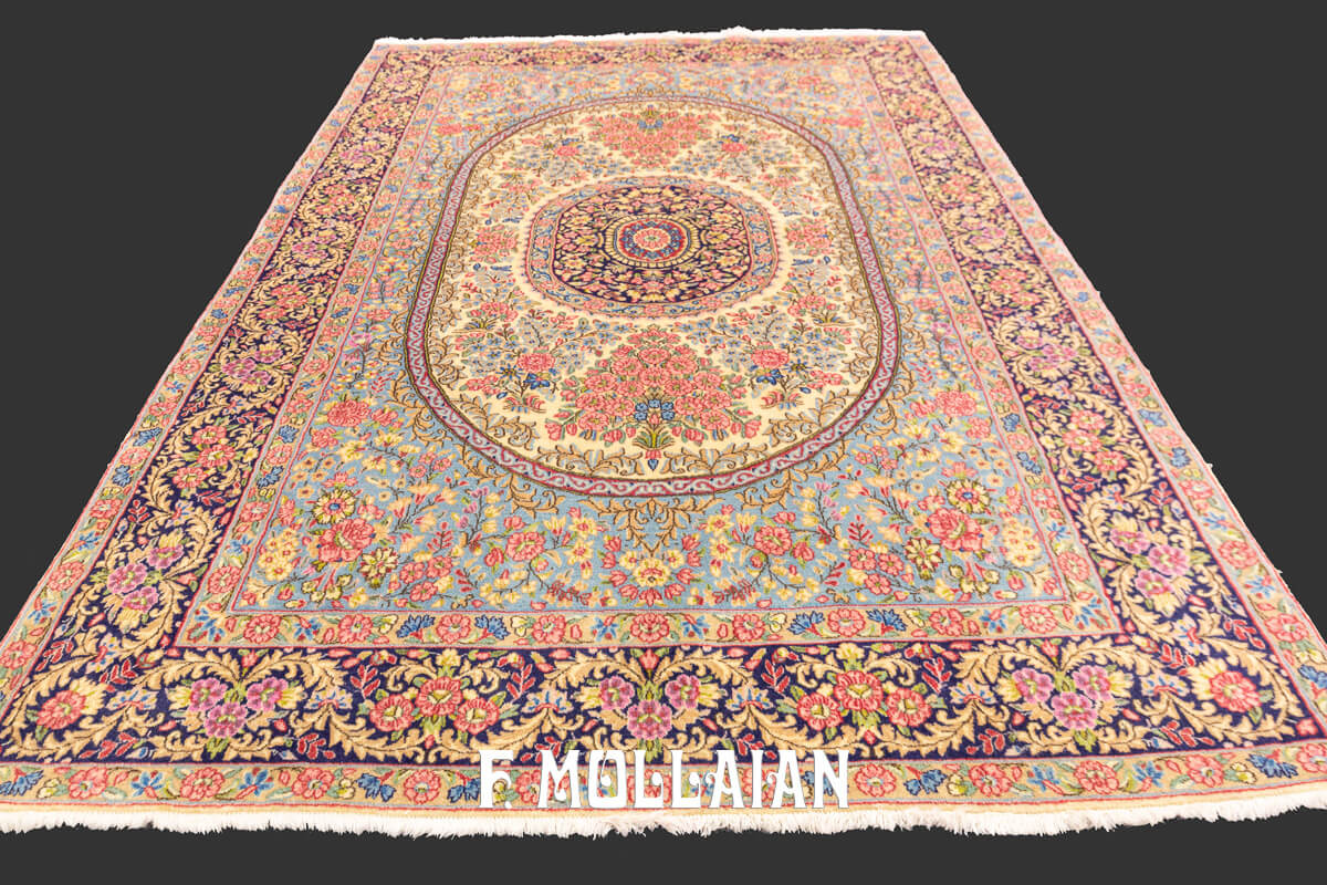 Kerman Rug Floral Multicolor (233×144 cm)