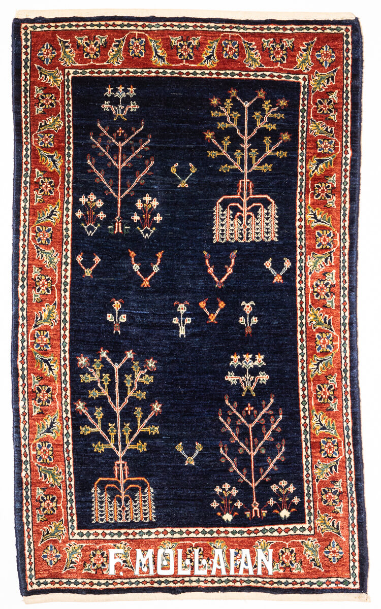 Kashkuli Gabbeh Rug Midnight Blue (122×73 cm)