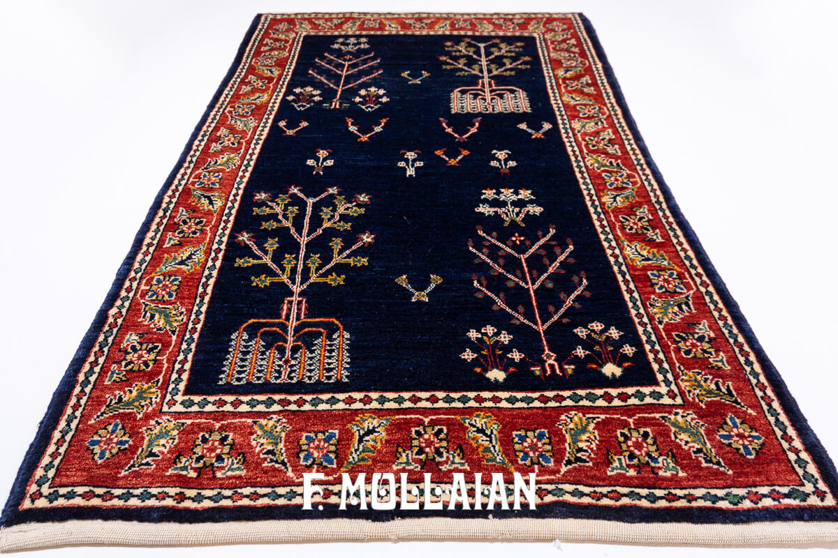 Kashkuli Gabbeh Rug Midnight Blue (122×73 cm)