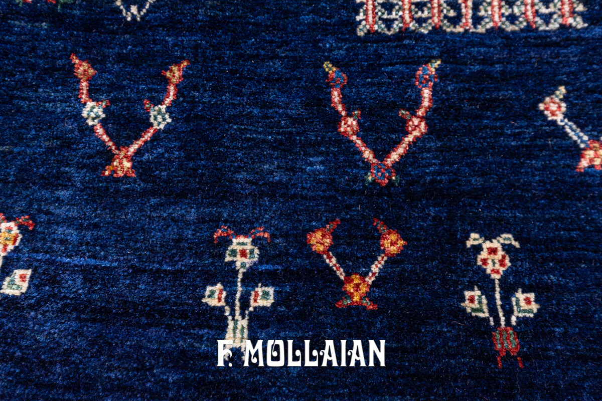 Kashkuli Gabbeh Rug Midnight Blue (122×73 cm)
