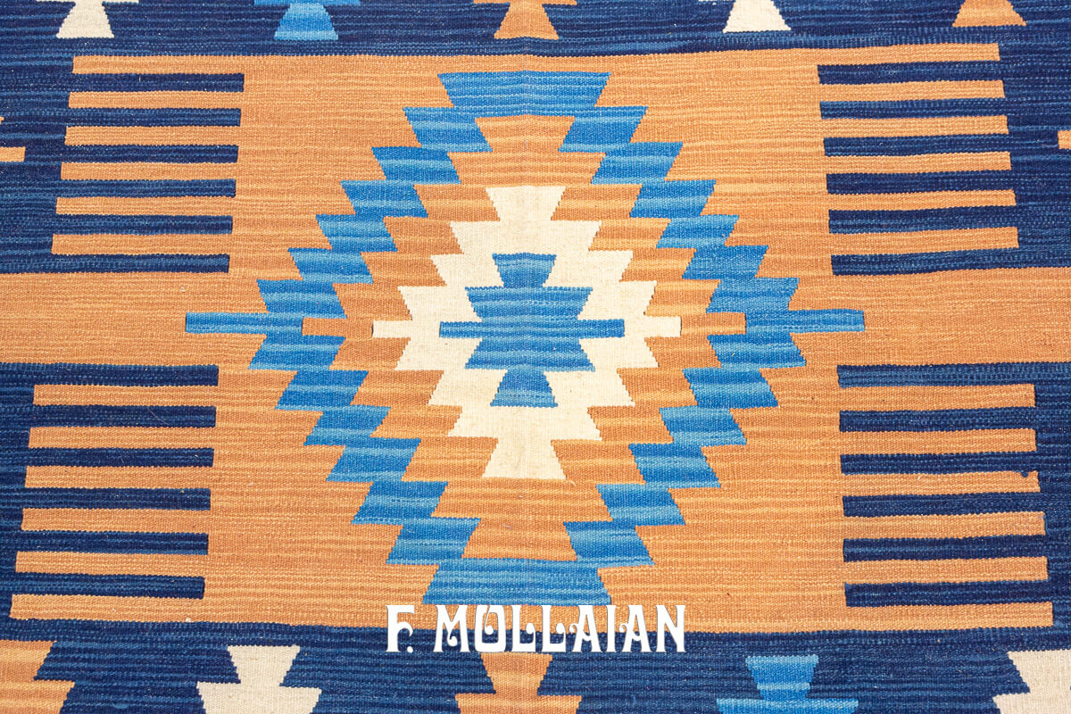 Kilim Rug Geometric Design Multicolor (405×312 cm)