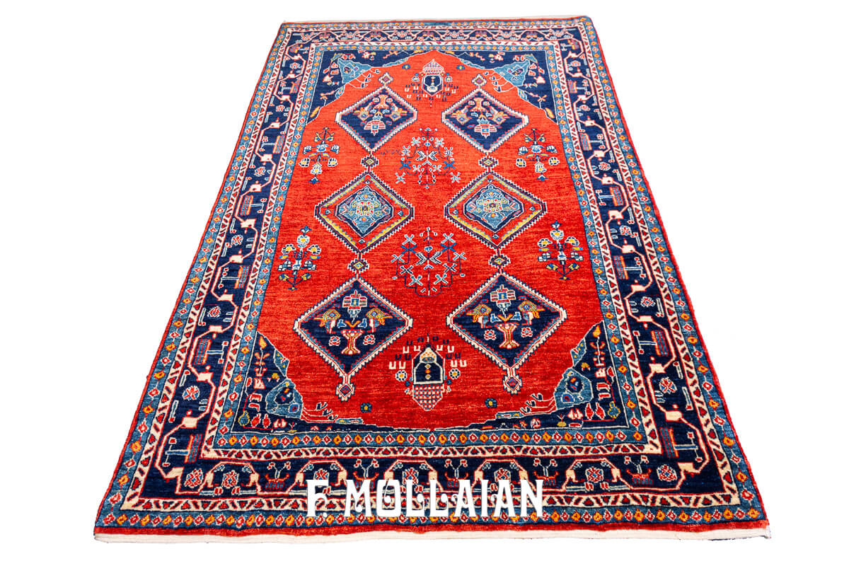 Tappeto Kashkuli Sherkat Persiano Color Rosso (158×108 cm)