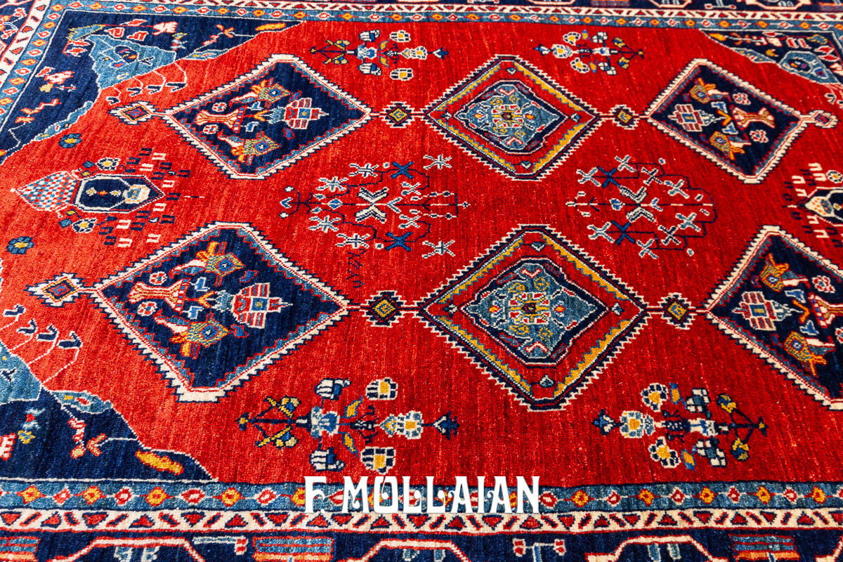 Tappeto Kashkuli Sherkat Persiano Color Rosso (158×108 cm)