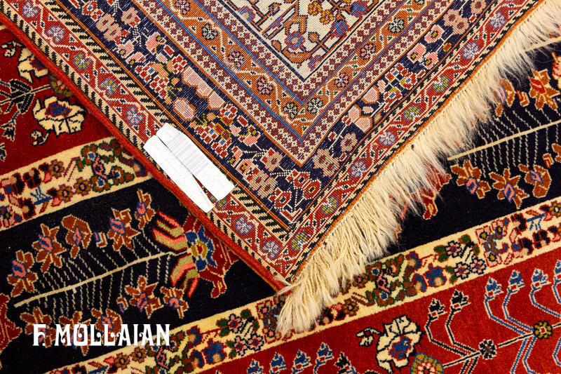 Tribal Rug Kashkuli Fine Multicolor Stripes Design (366×300 cm)