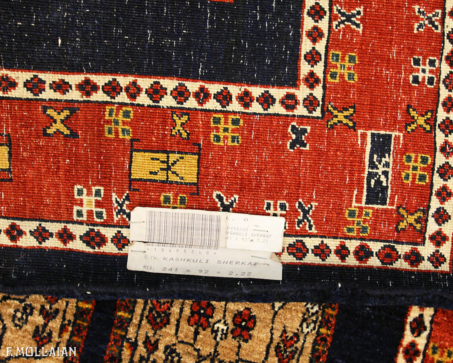 Tappeto Corsia Cucina Persiano Kashkuli Sherkat (241×92 cm)