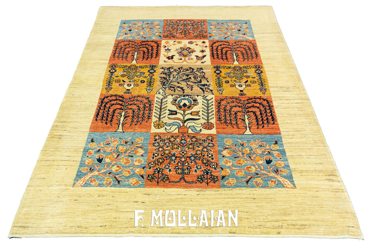 Kheshti design Persian Kashkuli Rug (166×117 cm)