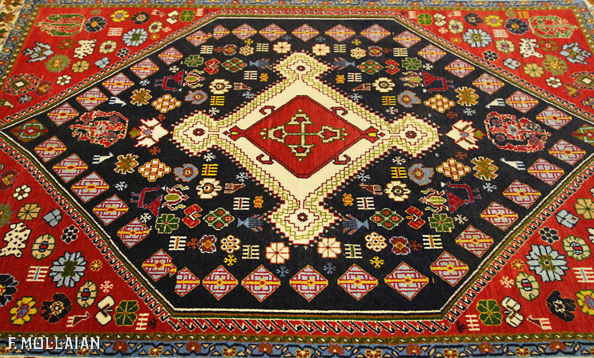 Tappeto Persiano Kashkuli Fine (115×83 cm)