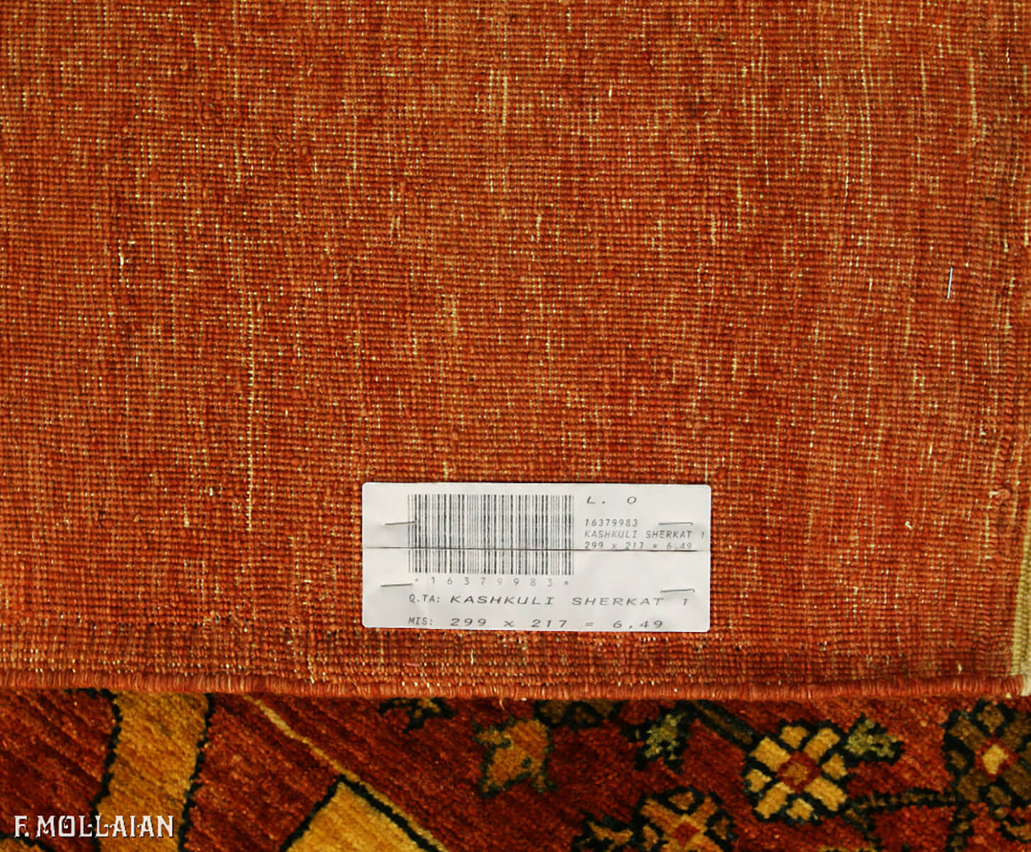 Persian Kashkuli Sherkat Carpet (299×217 cm)