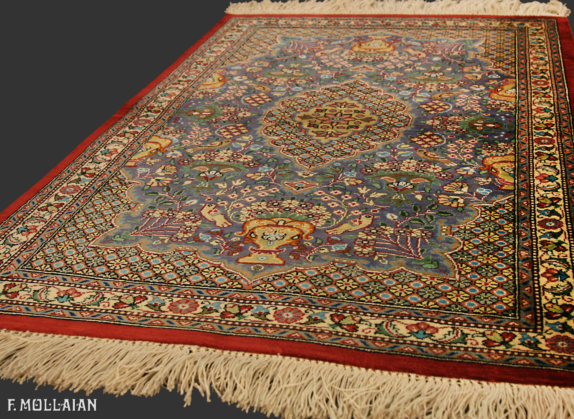 Persian Qum Silk Extra Fine Rug (76×56 cm)