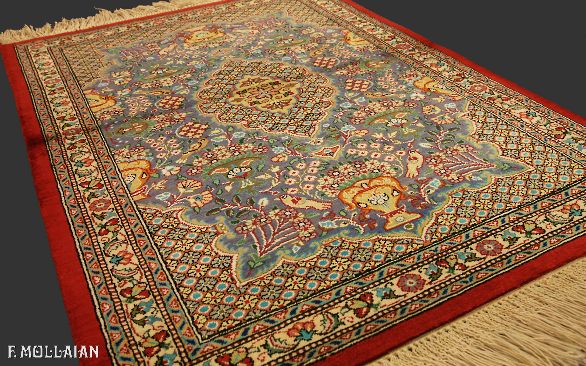 Persian Qum Silk Extra Fine Rug (76×56 cm)