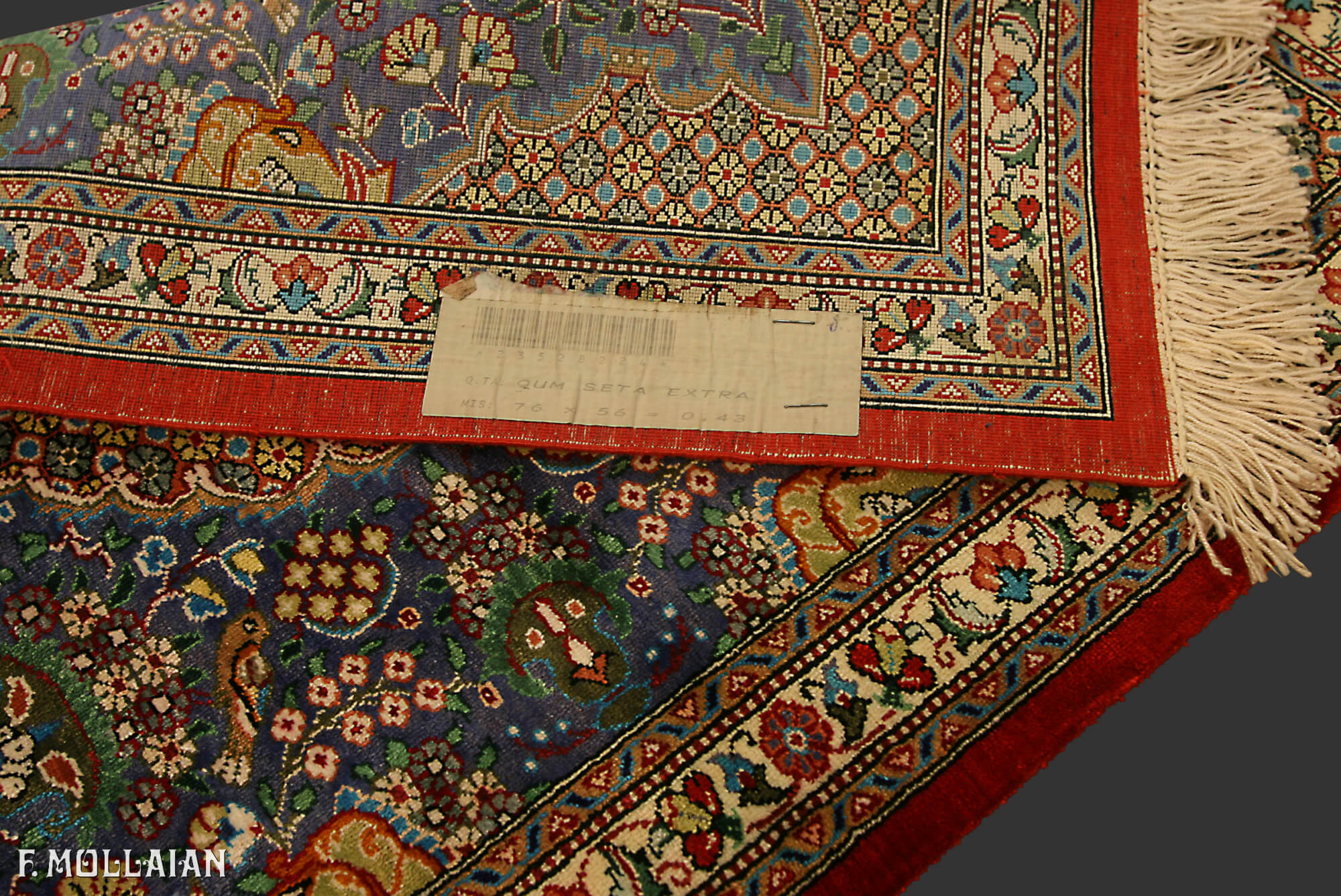 Persian Qum Silk Extra Fine Rug (76×56 cm)