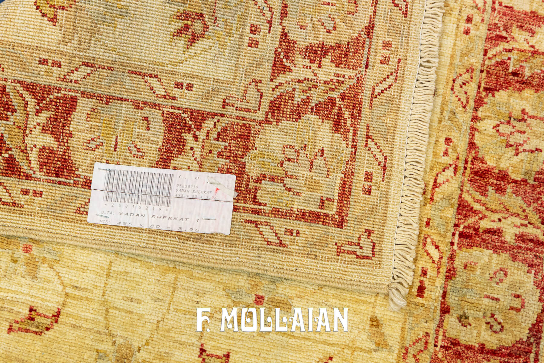Very Long Yadan Sherkat Hand-knotted Runner Carpet (495×80 cm)