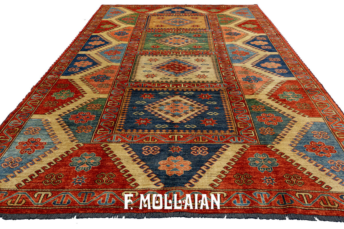 Bellissimo tappeto Uzbek Royal annodato a mano (317×198 cm)