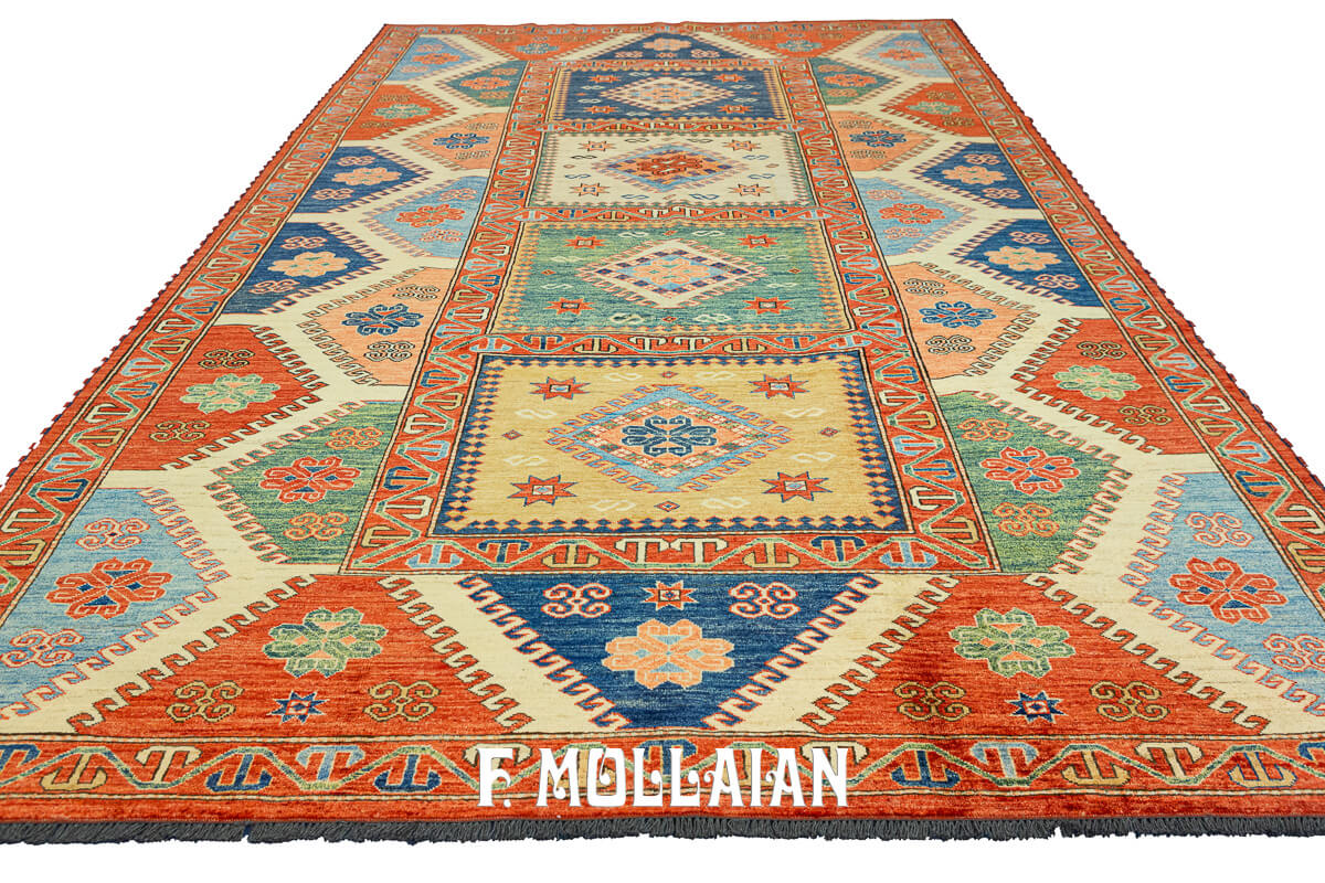 Bellissimo tappeto Uzbek Royal annodato a mano (317×198 cm)