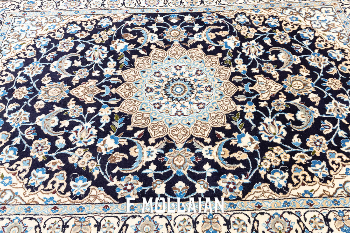 Persian Nain Part Silk Rug (181×114 cm)