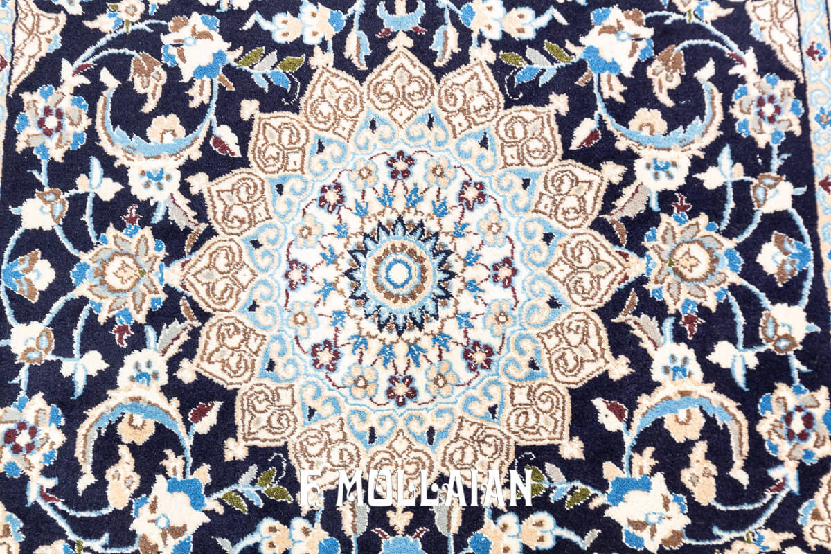 Persian Nain Part Silk Rug (181×114 cm)