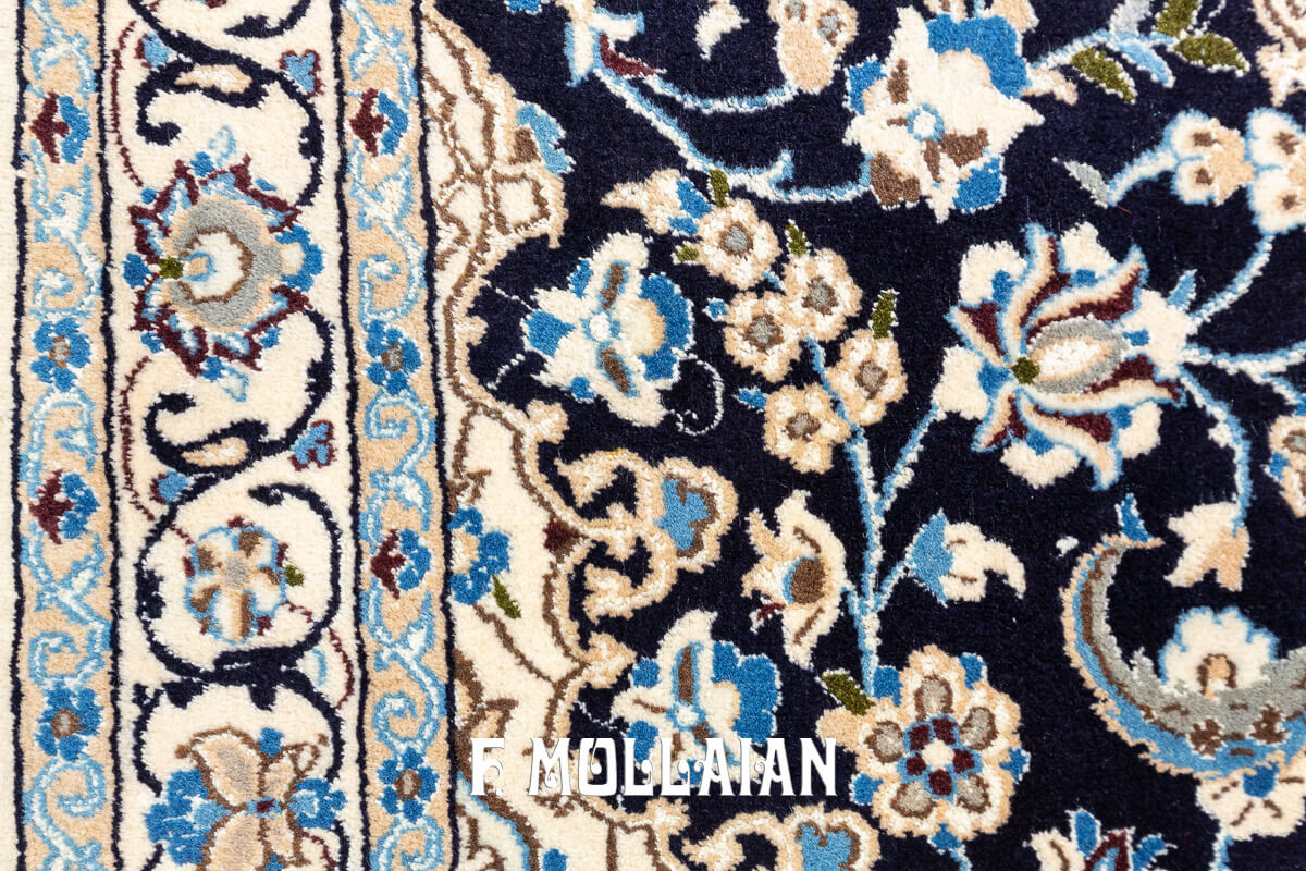 Persian Nain Part Silk Rug (181×114 cm)