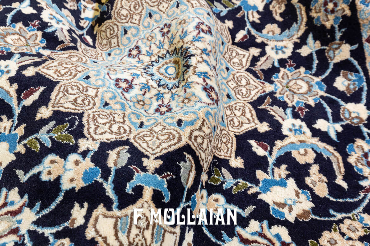 Persian Nain Part Silk Rug (181×114 cm)