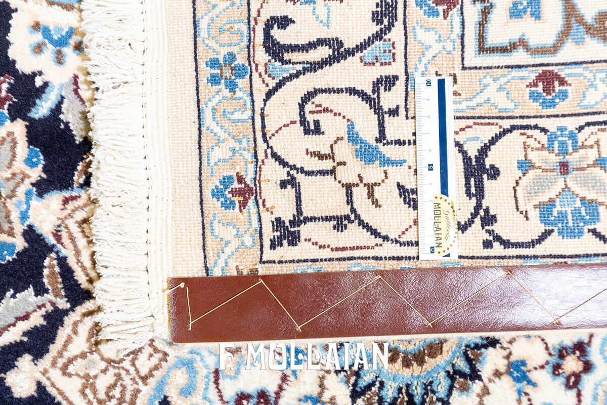 Persian Nain Part Silk Rug (181×114 cm)