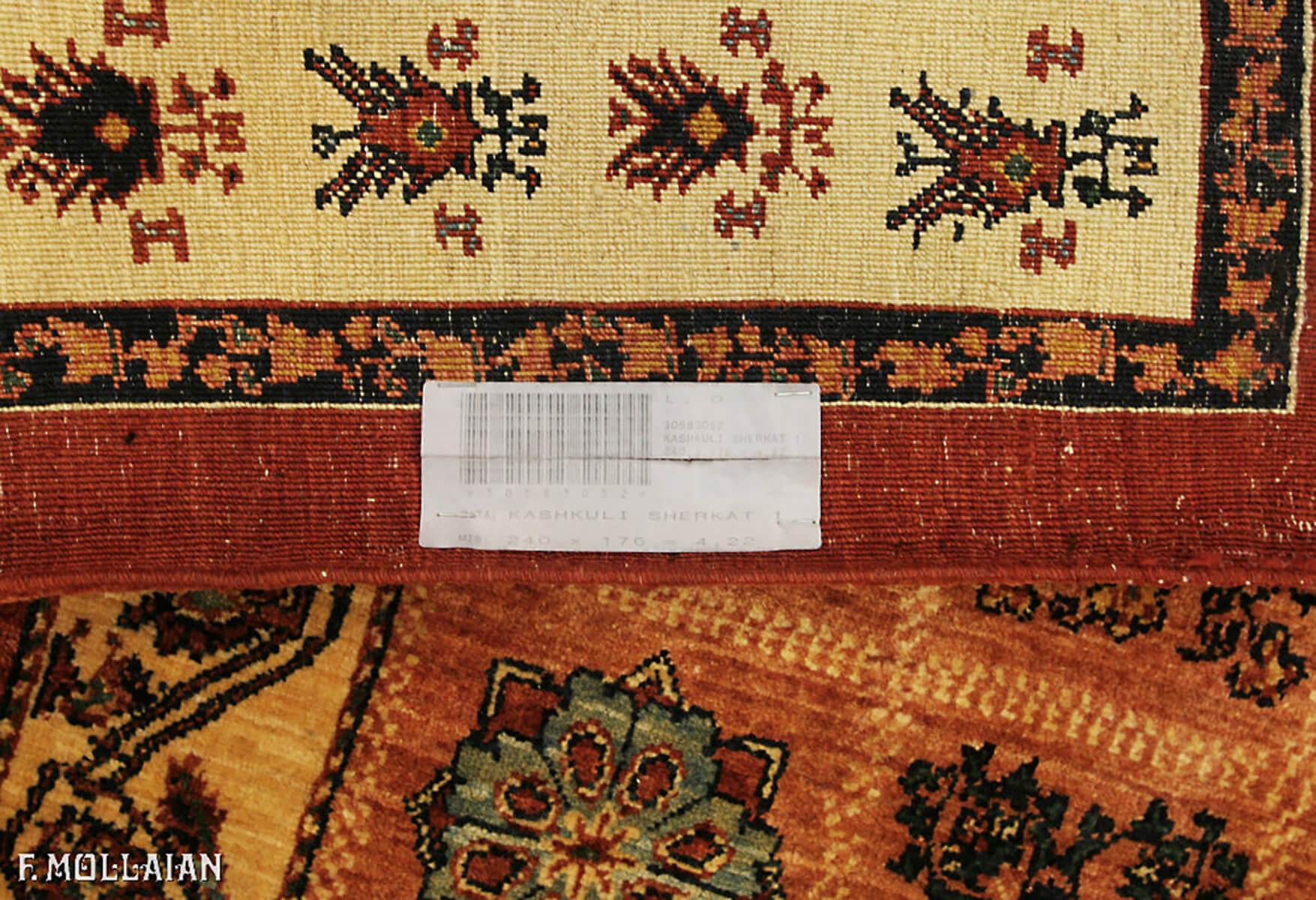 Tappeto Persiano Kashkuli Sherkat (240×176 cm)