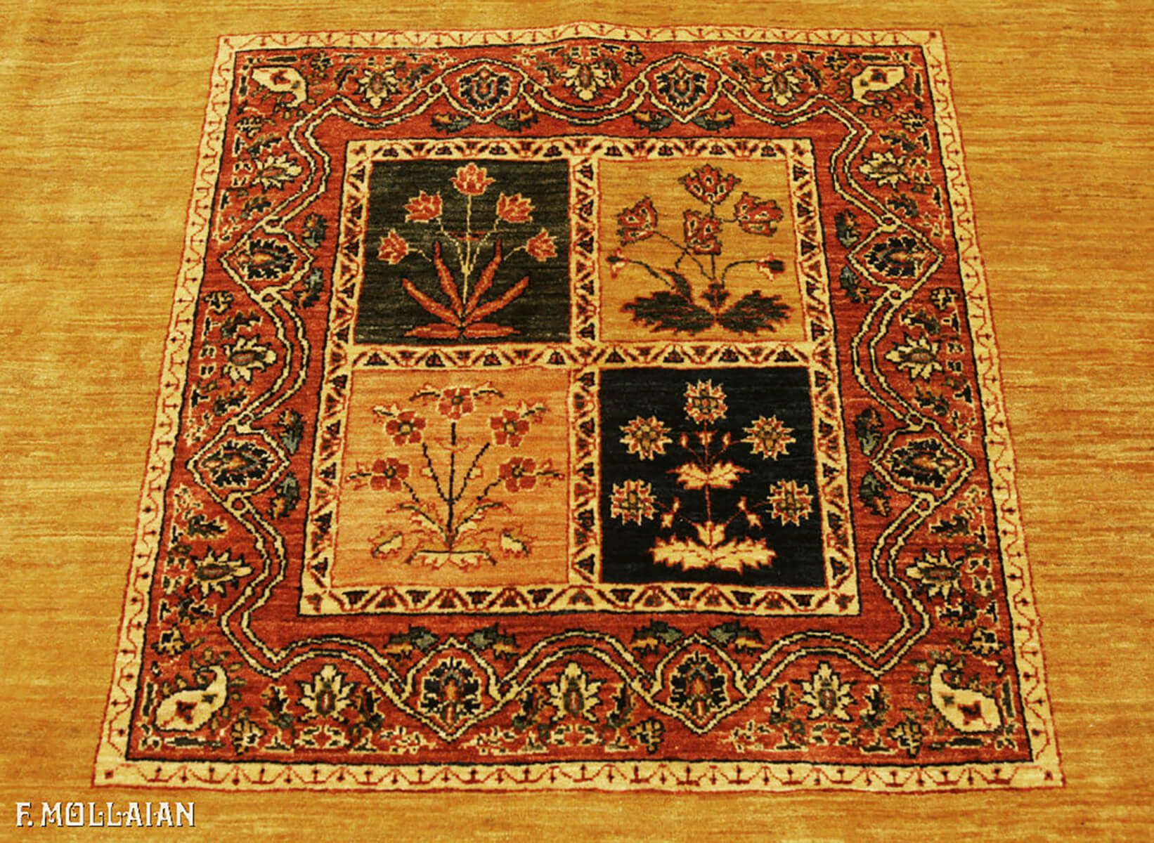 Persian Kashkuli Sherkat Rug (207×202 cm)