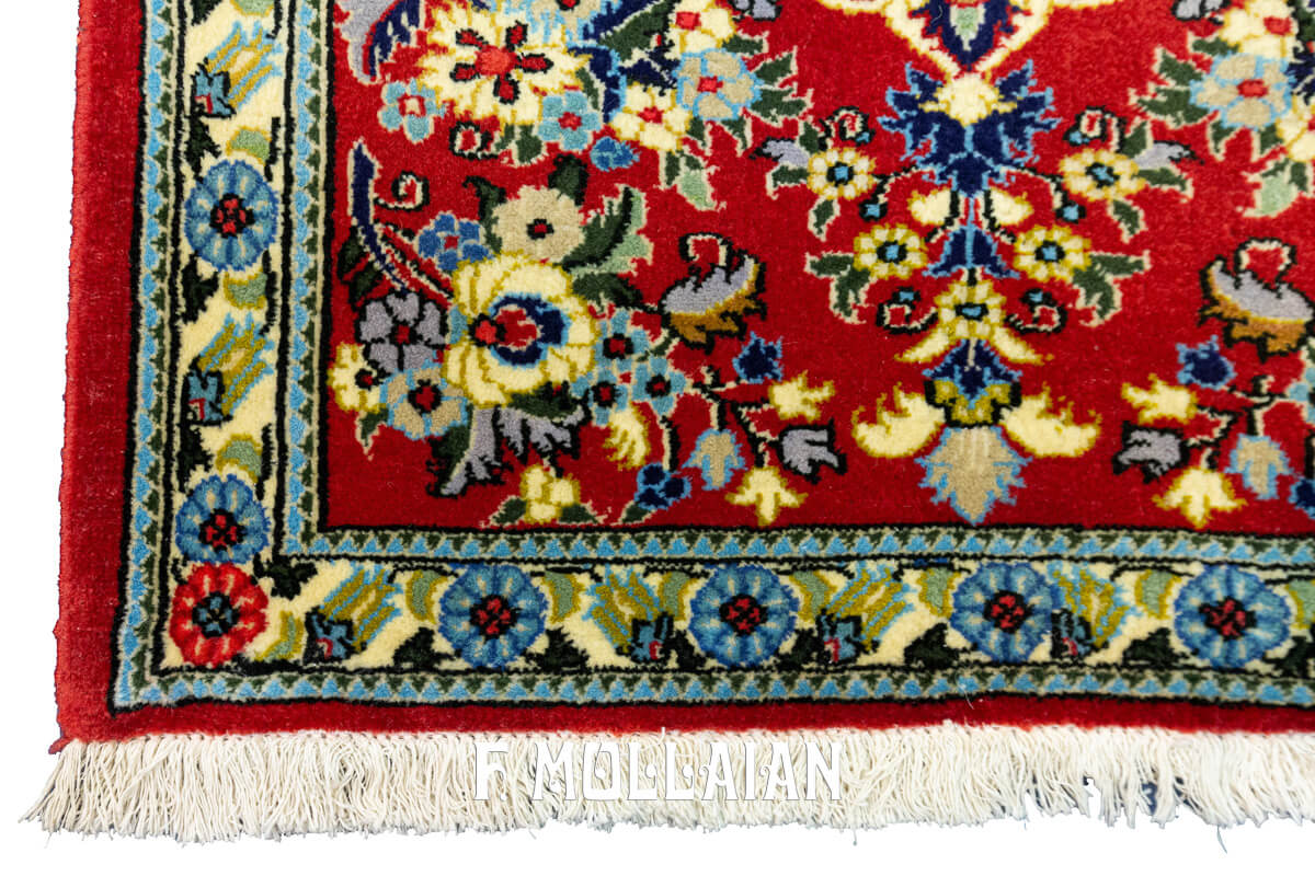Tappeto per corridoio Persiano Qum Kork annodato a mano (210×65 cm)