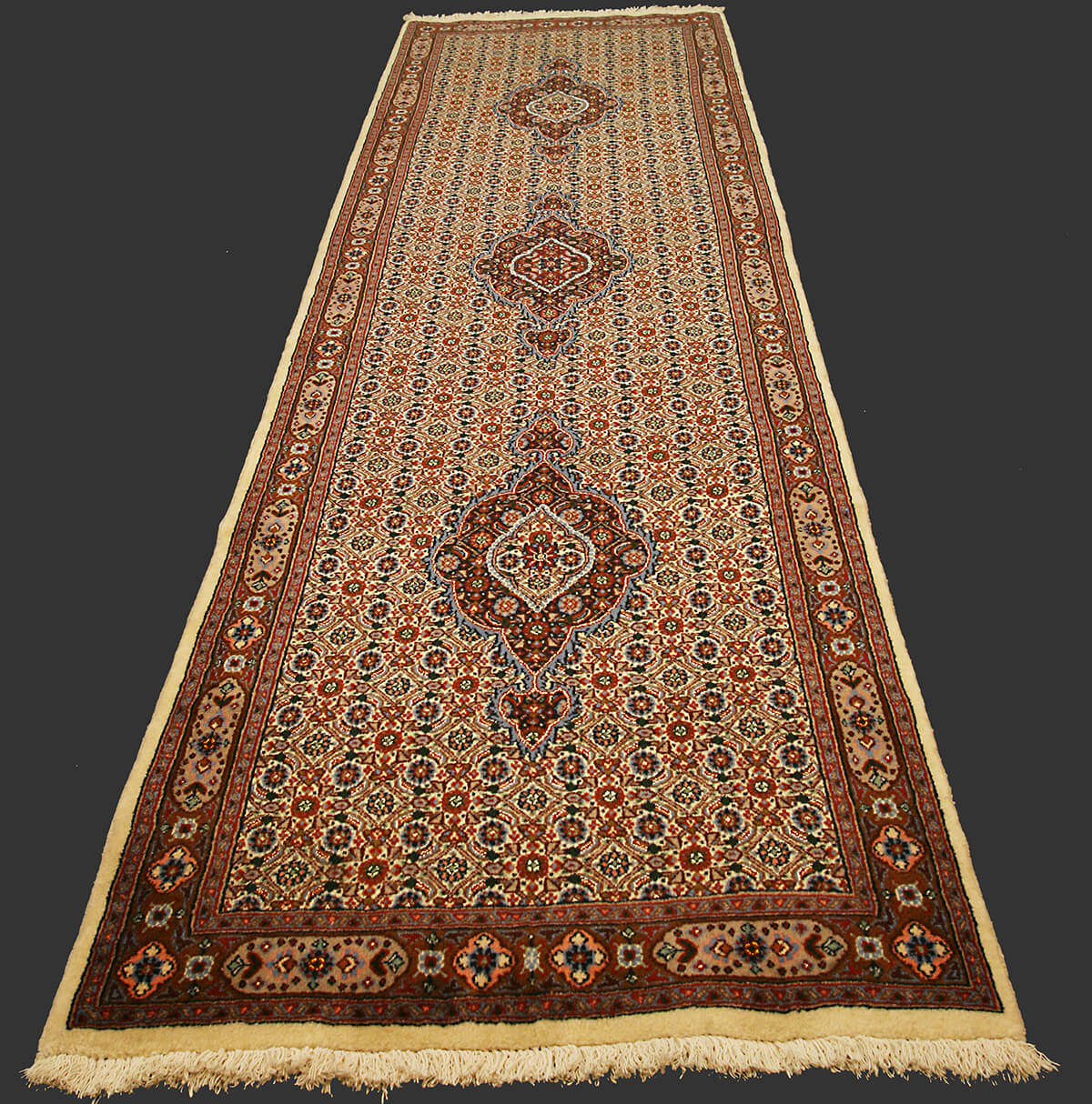 Persian Mud Part Silk Runner (286×75 cm)