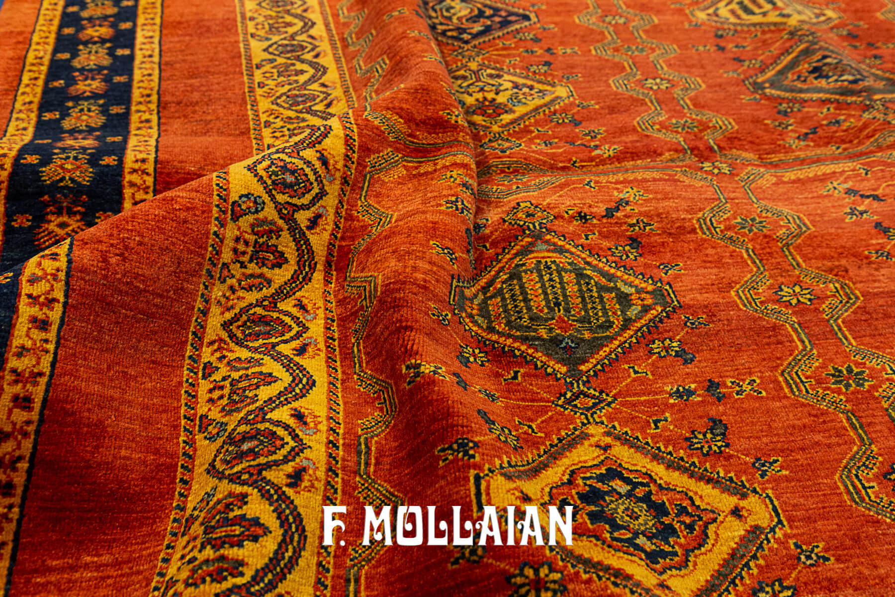 New Hand-Knotted Persian Kashkuli Sherkat Rug (195×178 cm)