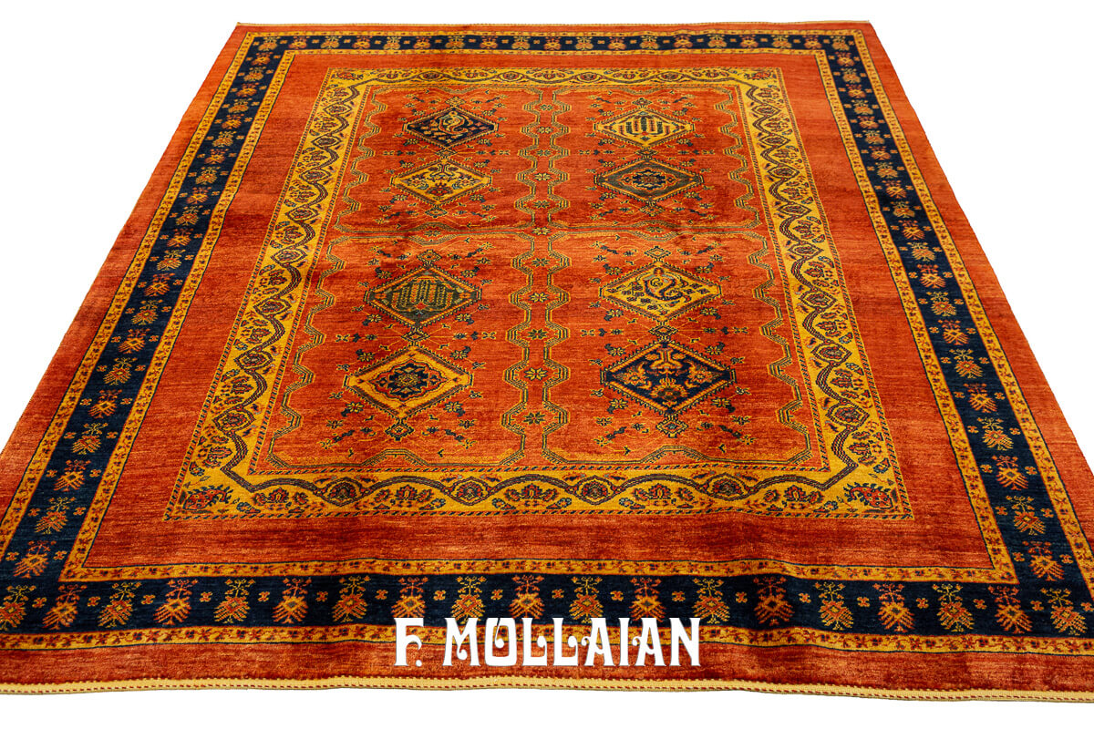 New Hand-Knotted Persian Kashkuli Sherkat Rug (195×178 cm)