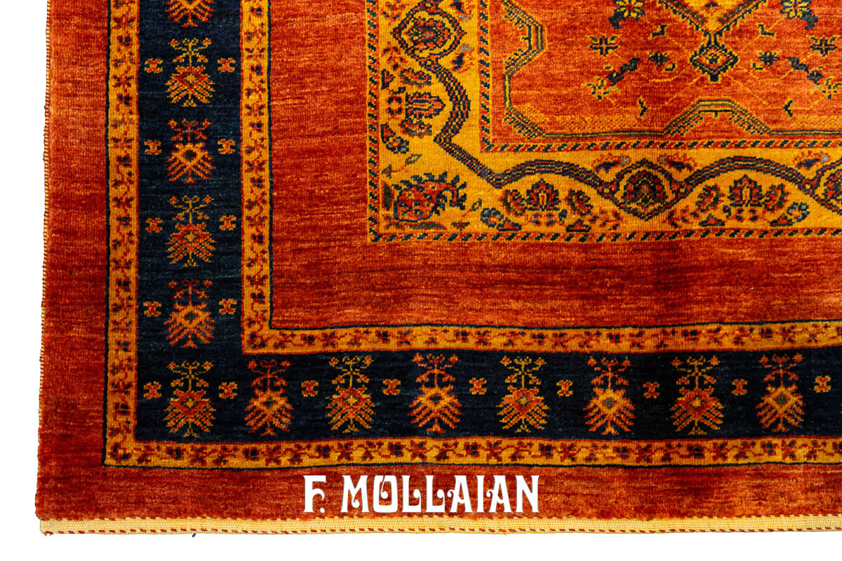 New Hand-Knotted Persian Kashkuli Sherkat Rug (195×178 cm)